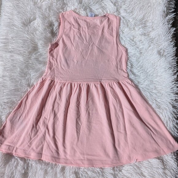 Pink "Power of Flowers" Girls Summer Dress – Sleeveless & Cute 3T 6/7 - Picture 5 of 5